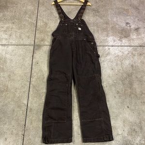 Carhartt double knee over-alls size 31 mens or 8/10 women’s